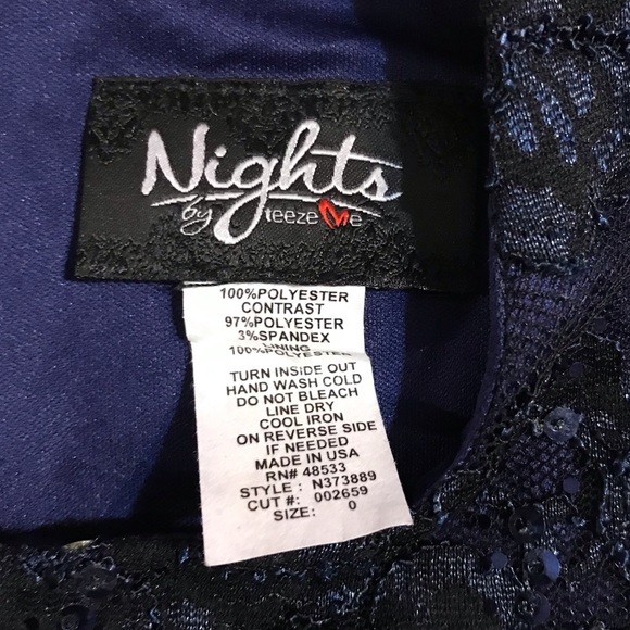 Nights by Teeze Me Sequins Top NWOT - Picture 3 of 4
